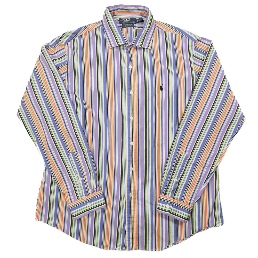 POLO RALPH LAUREN Men's XL Westerton Custom Fit‎ Long Sleeve Button Up Shirt